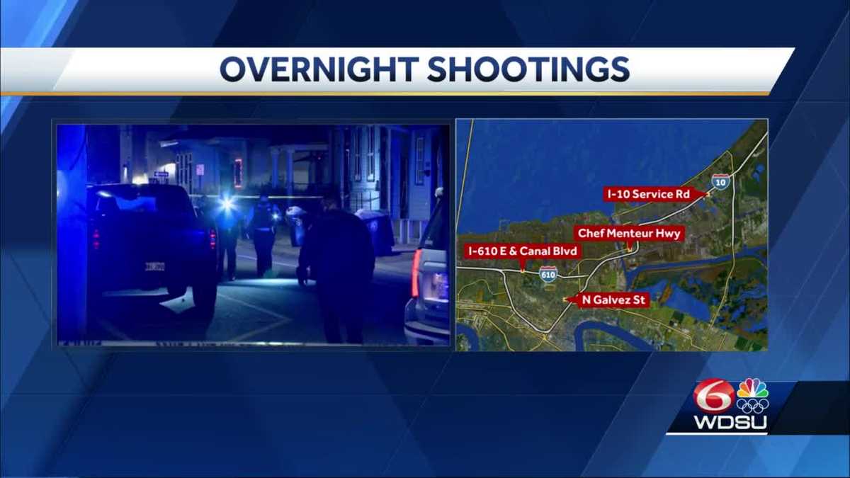 New Orleans police investigating several overnight shootings