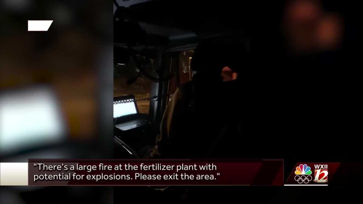 Winston-Salem police warn of explosions from North Carolina plant fire