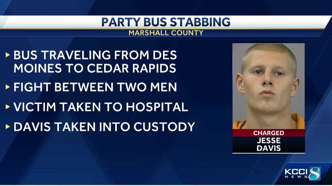 Man taken to hospital after a stabbing incident on Iowa party bus - Vimarsana News