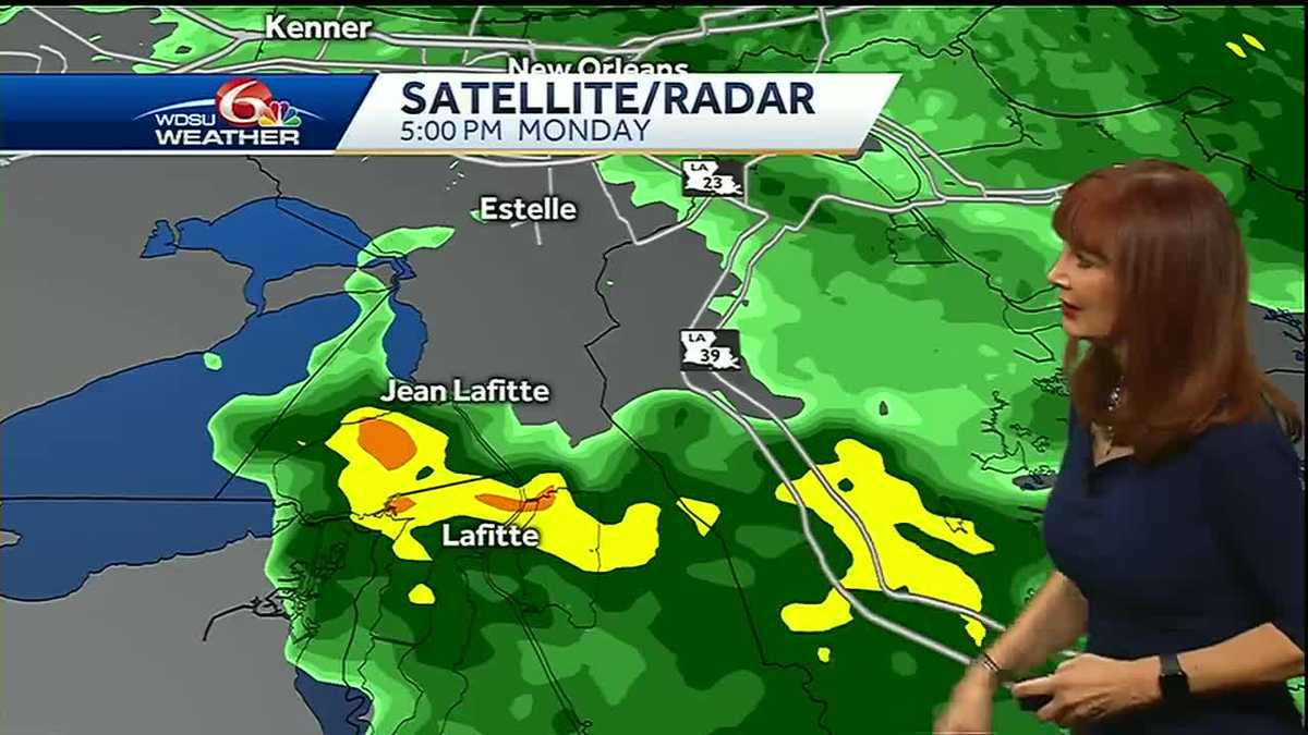 Scattered rain and storms