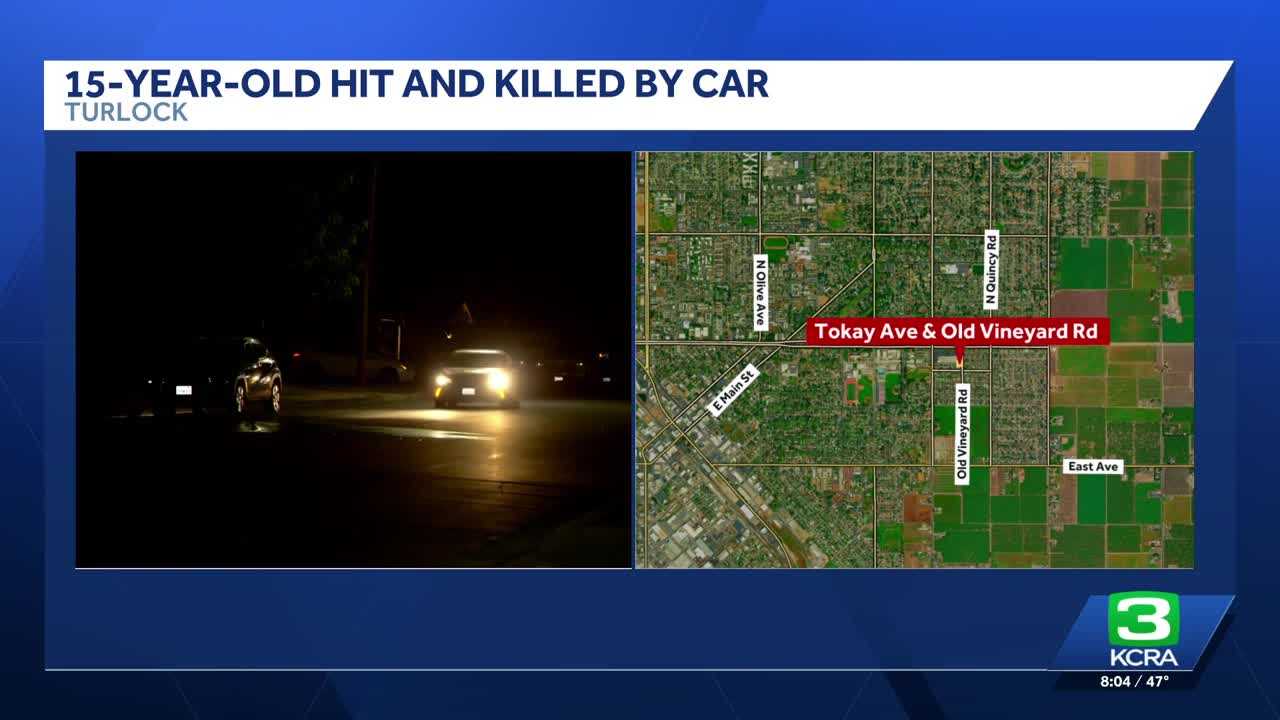 14-year-old boy dies after being struck by vehicle while riding electric motorcycle in Turlock