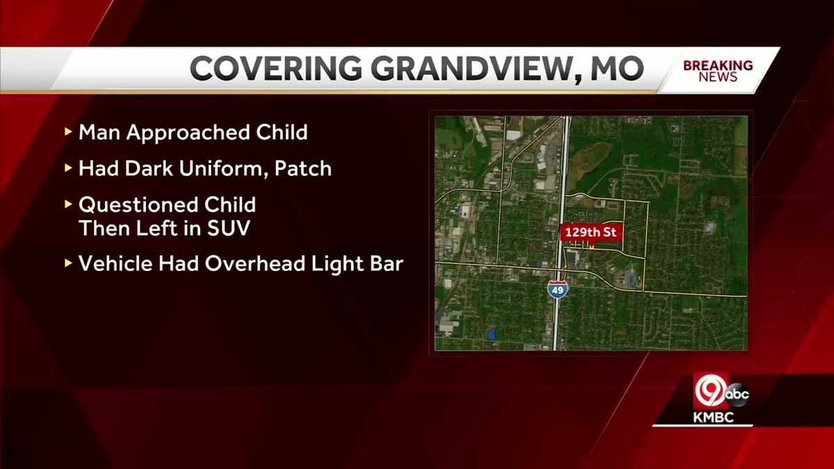 Man impersonating police officer questions child in Grandview
