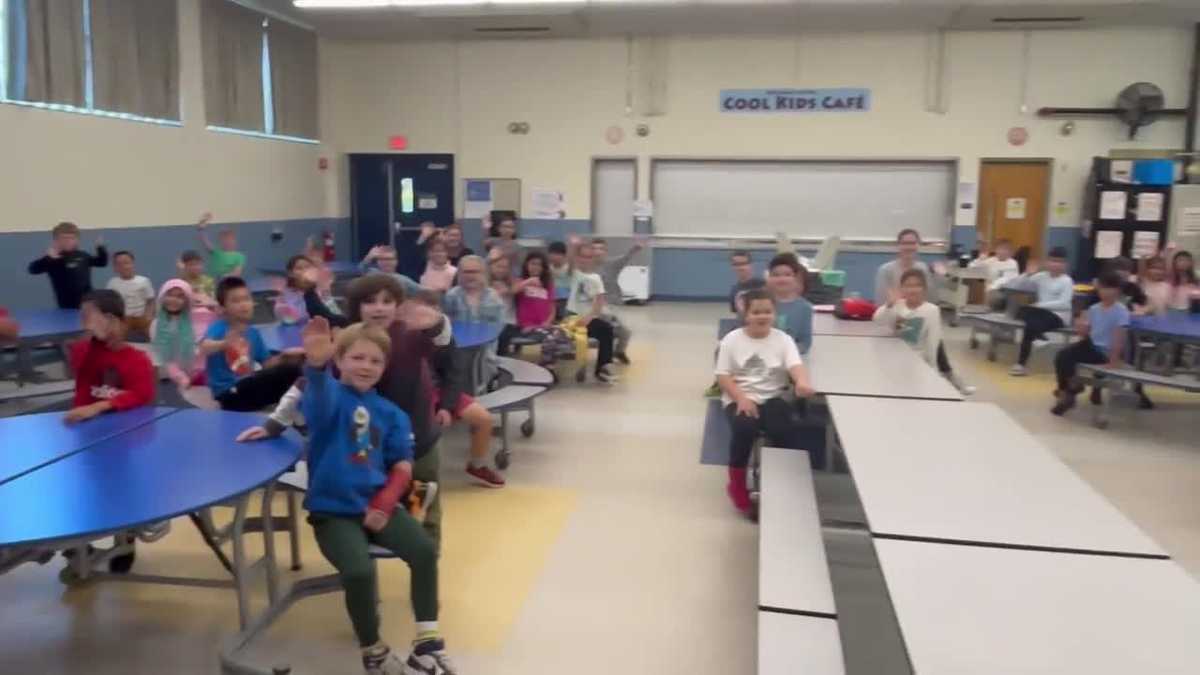 WMUR's Kevin Skarupa visits Memorial School in Bedford