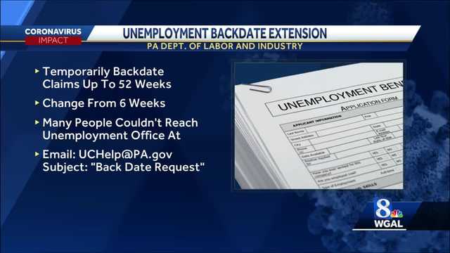 Pa Unemployment Benefits Can Be Backdated Up To 52 Weeks