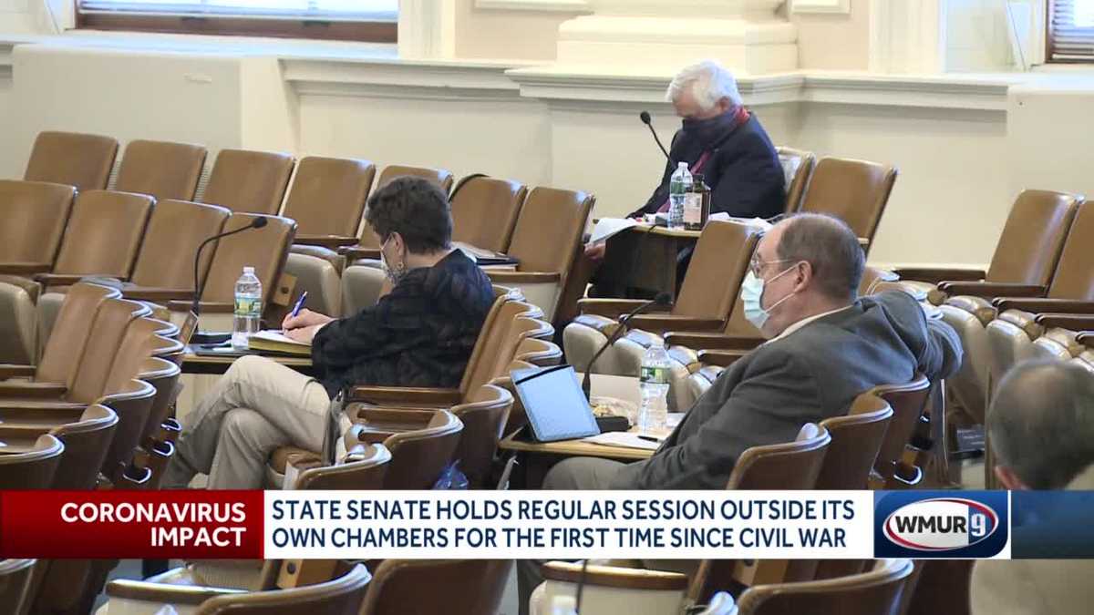 NH Senate reconvenes in Representatives Hall in Concord
