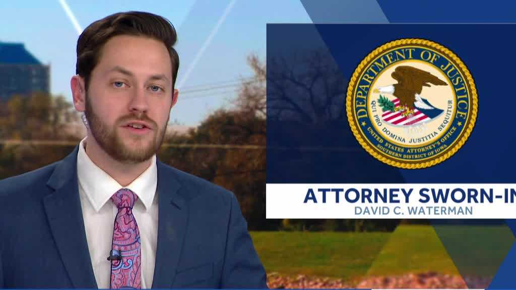 U.S. Attorney for southern Iowa David Waterman sworn in