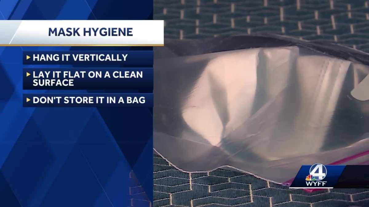Mask Hygiene What's the proper way to store face coverings at home?