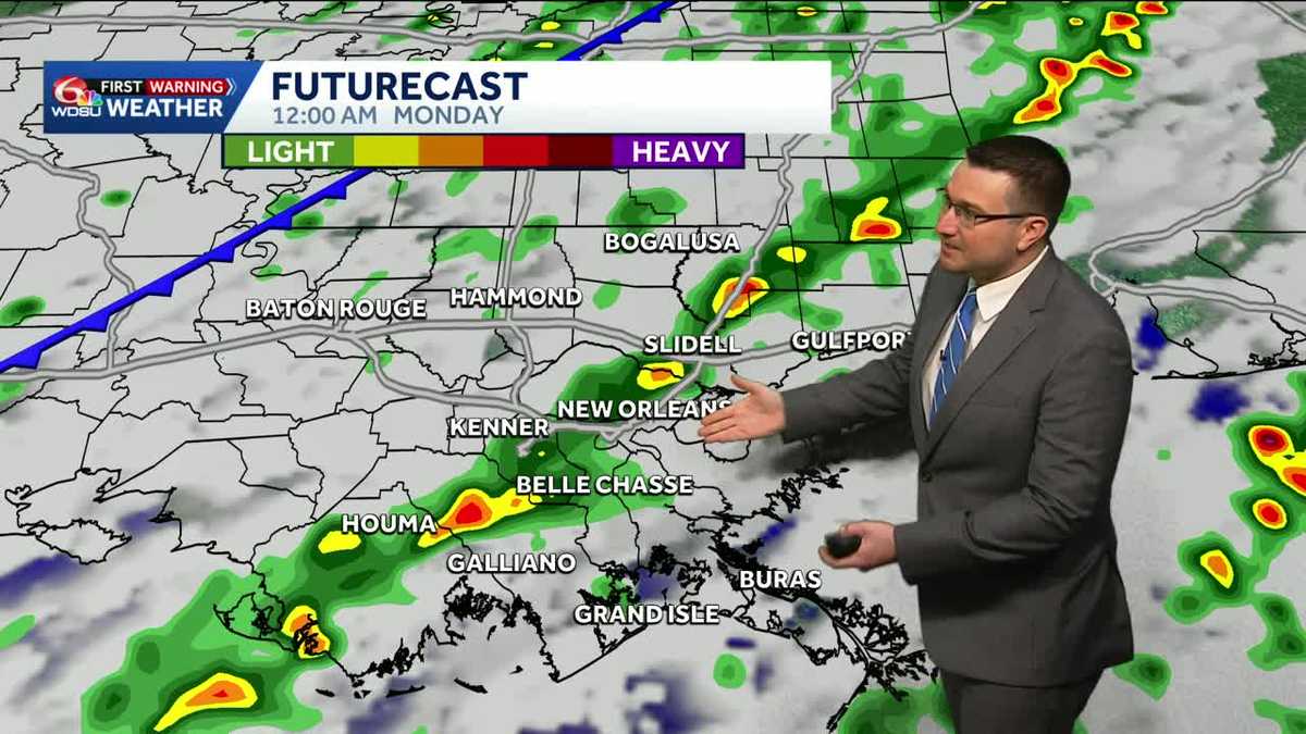 Warm and breezy on Sunday, severe weather possible Sunday night