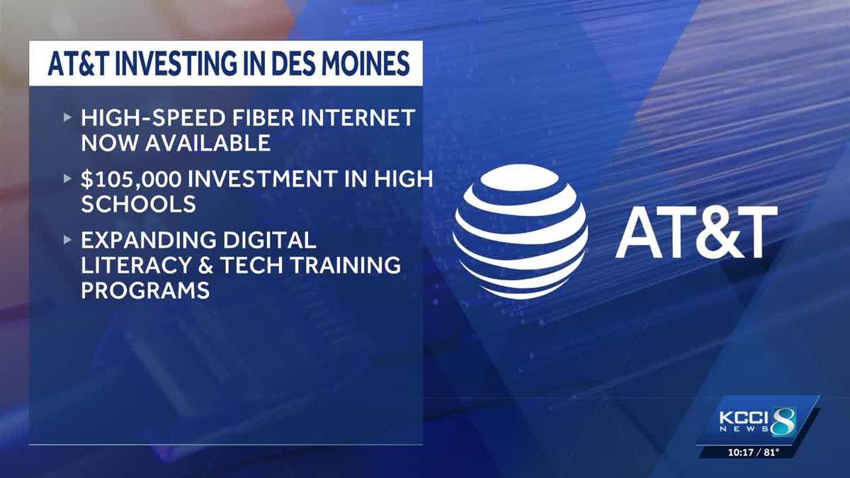 AT&T launches high-speed internet and supports tech programs in Des Moines