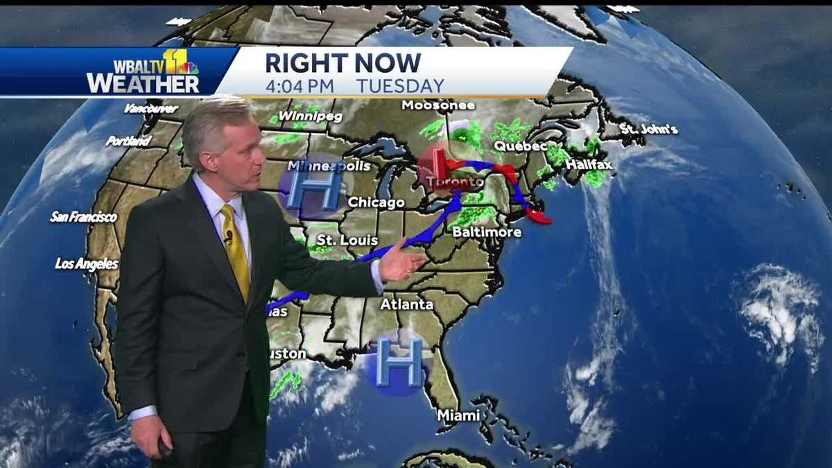 Isolated showers possible Wednesday