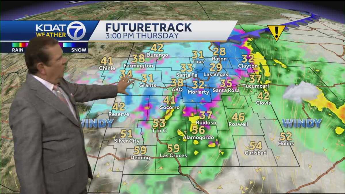 Calm until the next winter storm in New Mexico