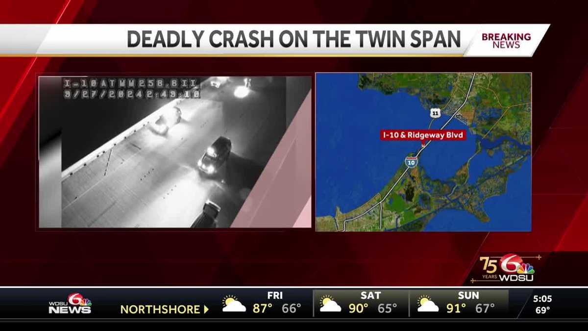 Man killed in Twin Span crash, bridge reopened