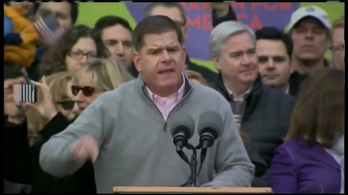 Boston Mayor Marty Walsh Gives Powerful Remarks At Womens March 