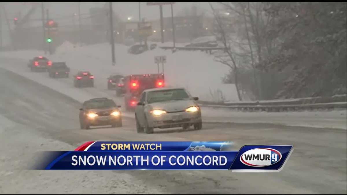Heavy snow falls in much of NH