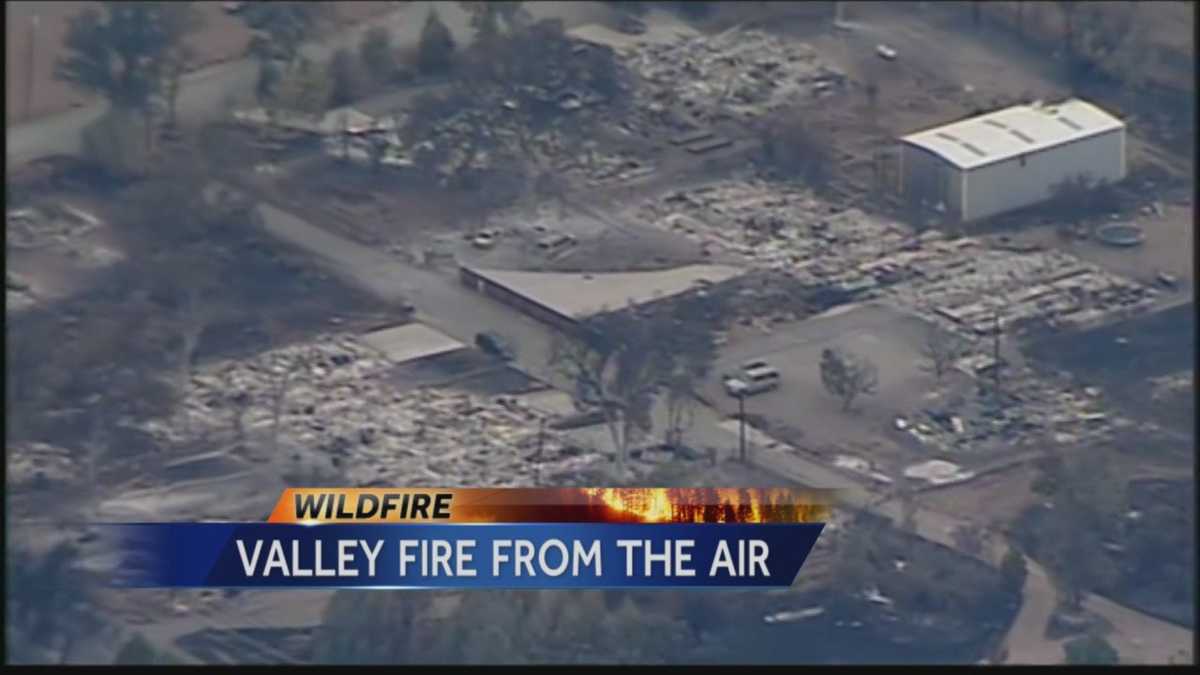 Valley Fire First aerial views show devastation to Middletown