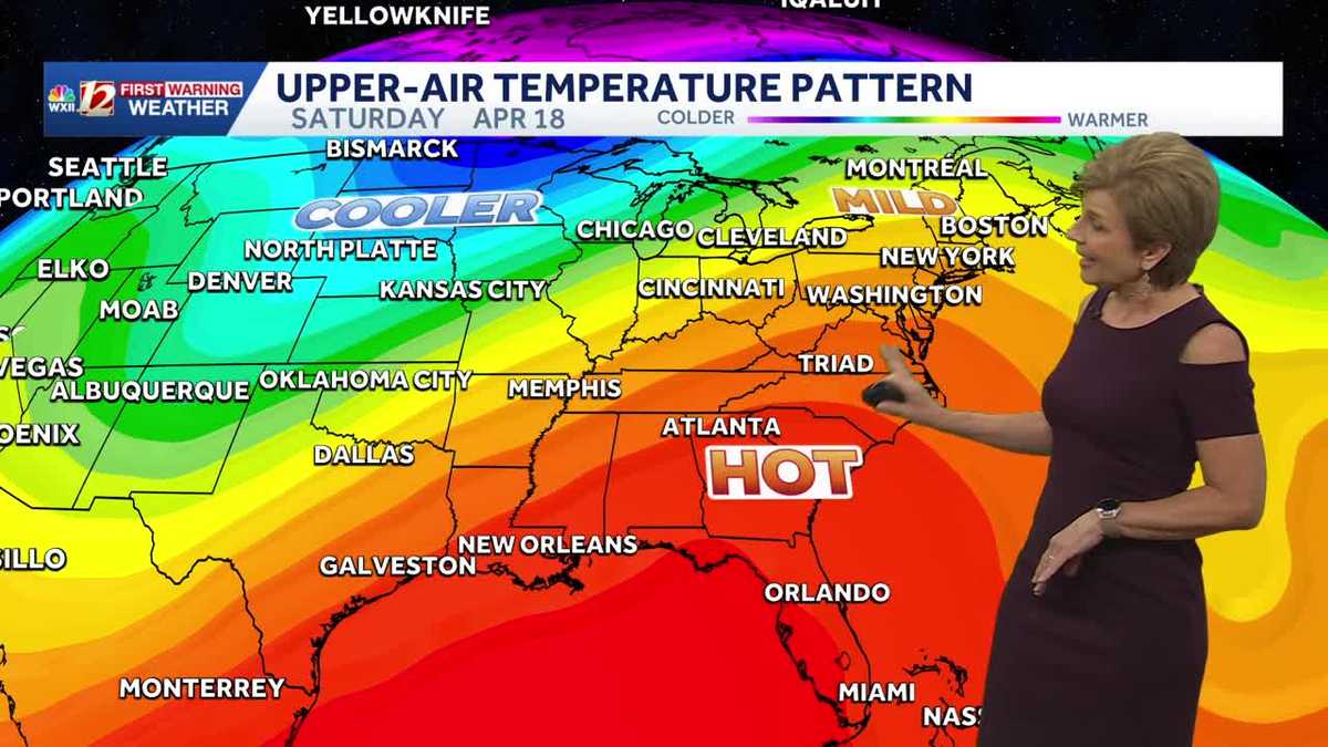 Hot week ahead in North Carolina, staying dry