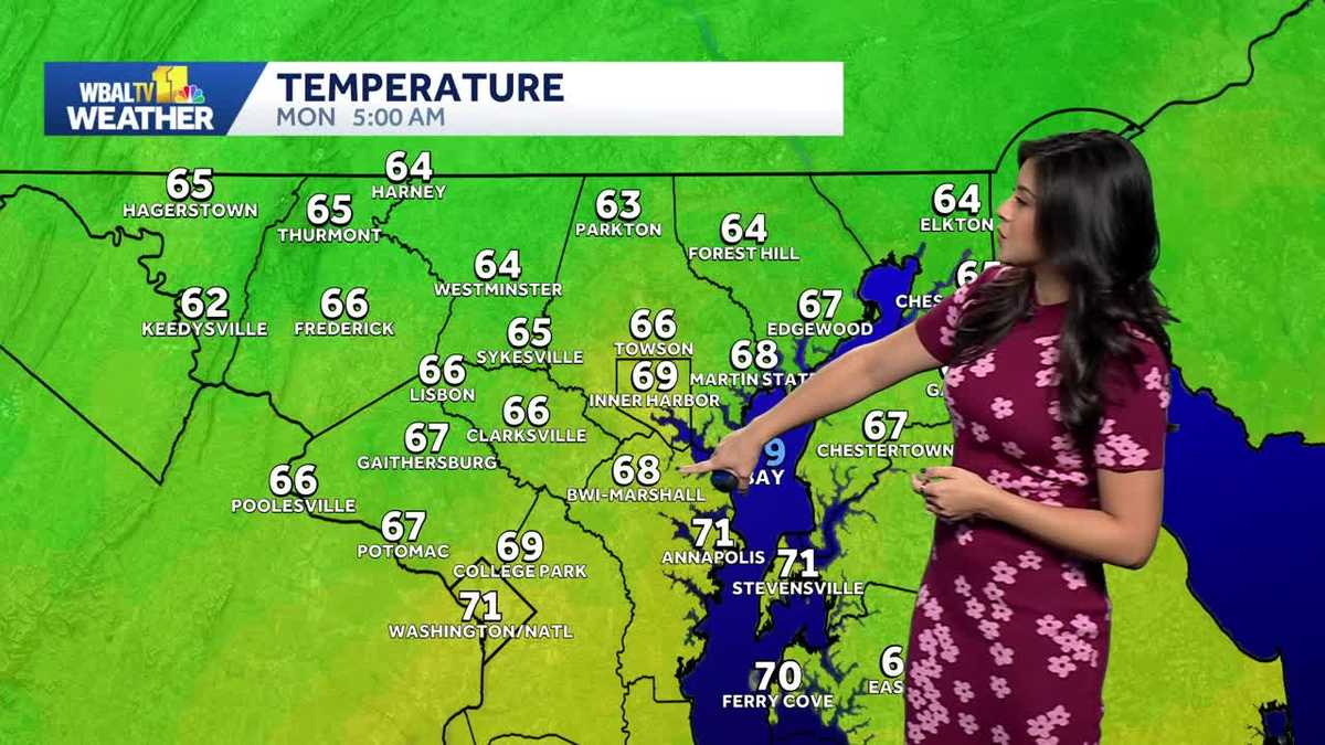 Cooler and wetter pattern just in time for Fall - WBAL