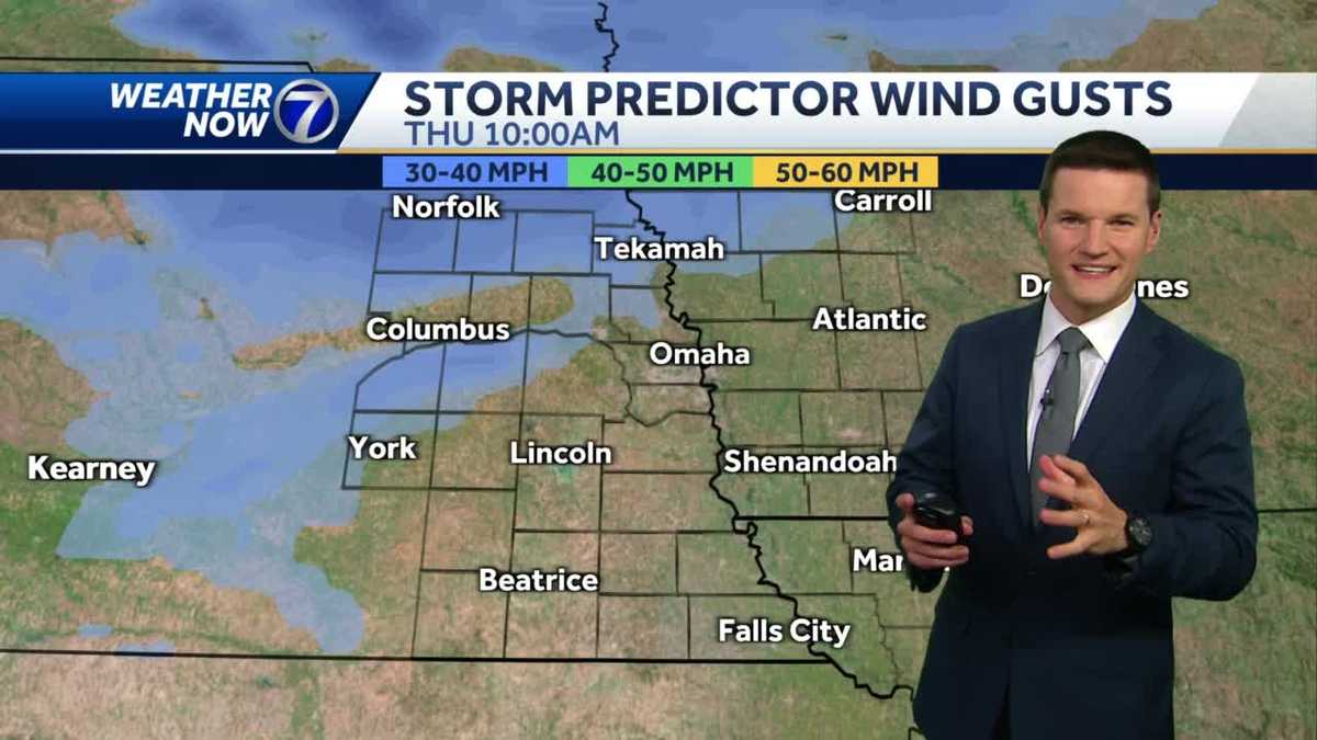 Heating up Thursday with a gusty south wind