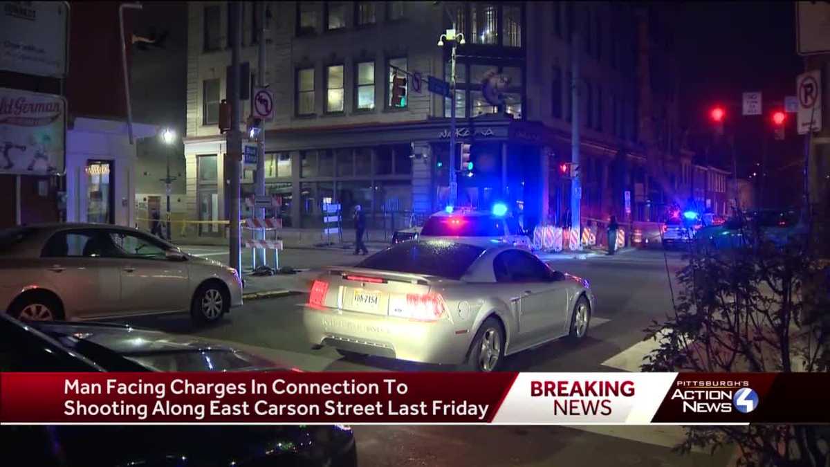 Man facing charges in shooting along East Carson Street