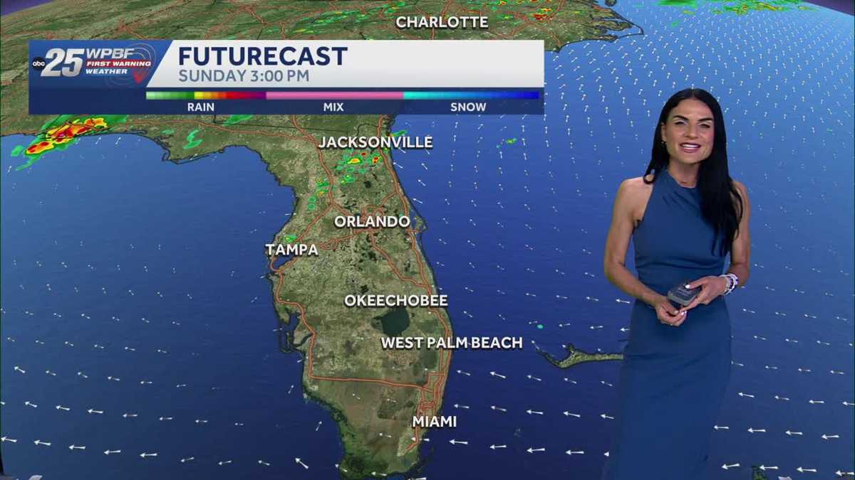 Breezy with a few showers: Time change happening Sunday morning