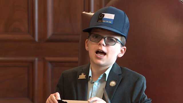 Milford, New Hampshire, boy servs as ‘governor for a day’