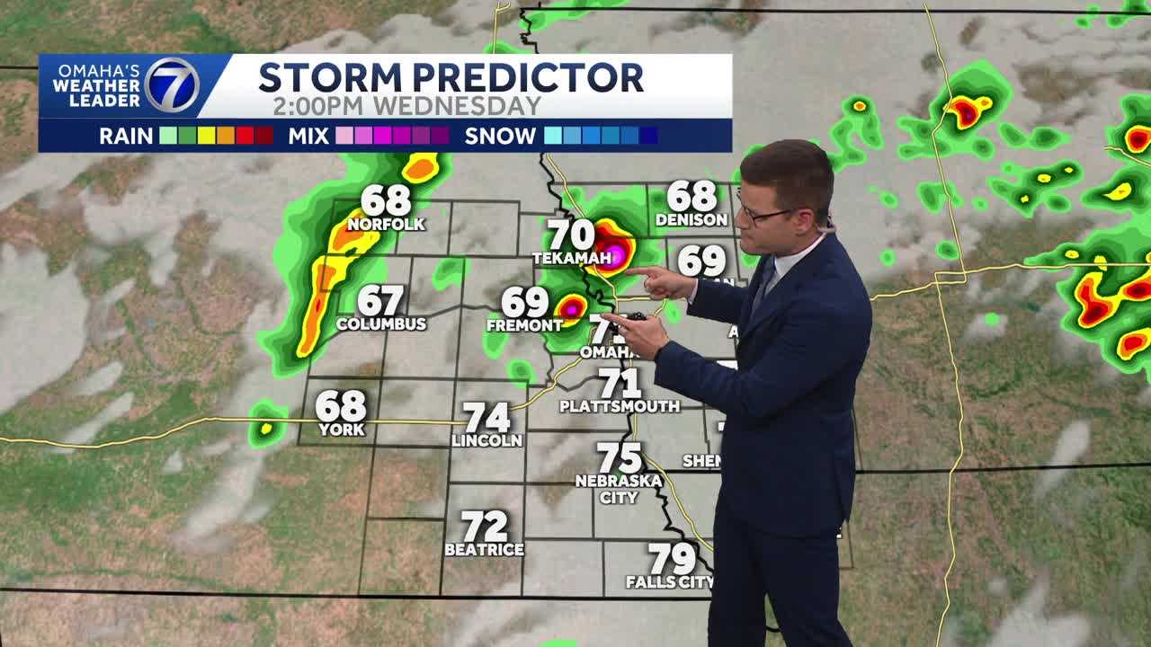 Few strong storms possible Wednesday in Omaha area
