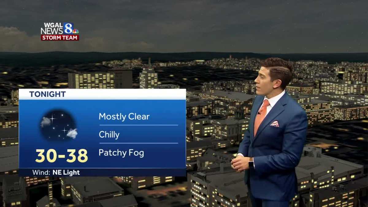 Clouds thicken Sunday as our next storm system approaches