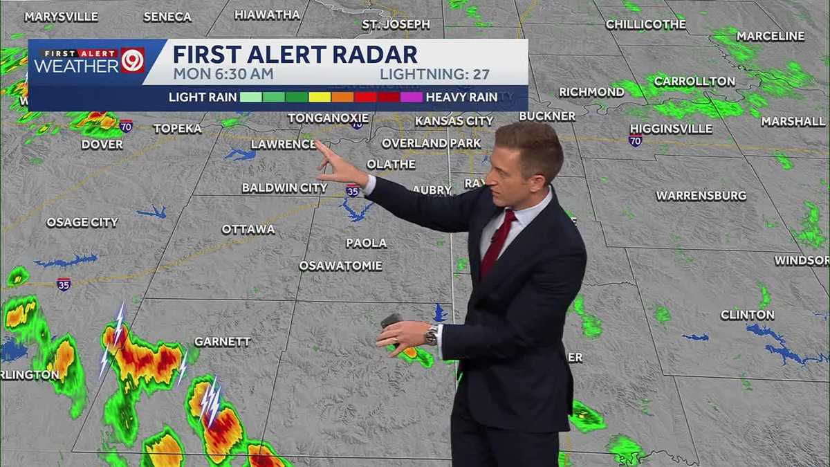 Early showers Monday give way to sunshine and lower 80s