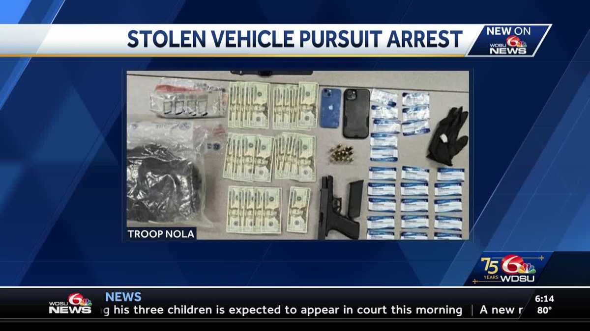 Louisiana State Troopers make arrest after chase in New Orleans