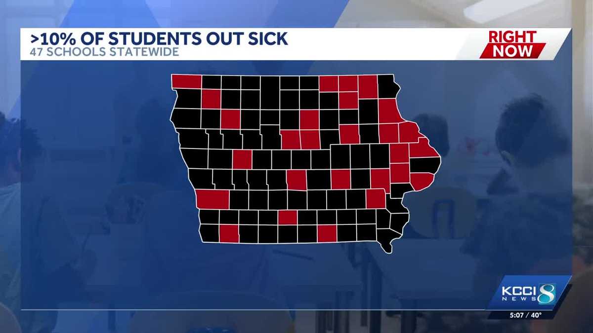 Iowa schools seeing increased student absences due to illness