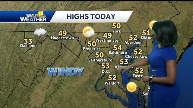 Wind advisory in effect in Maryland