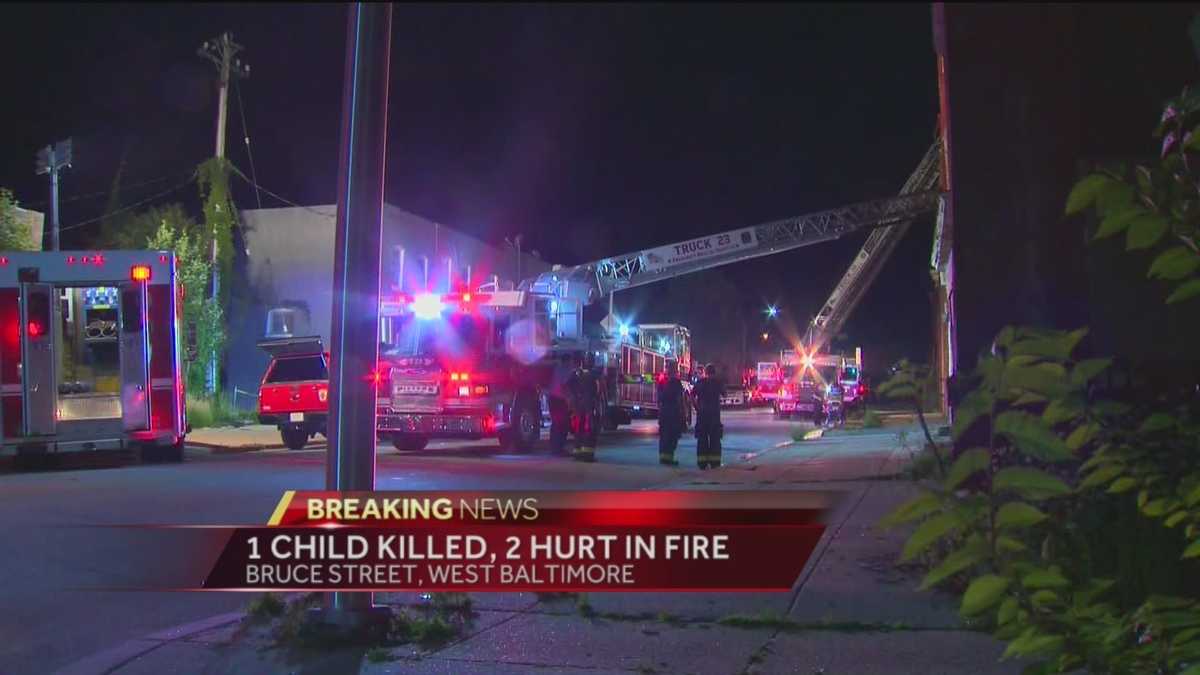 Child killed, 1 seriously injured in Baltimore fire