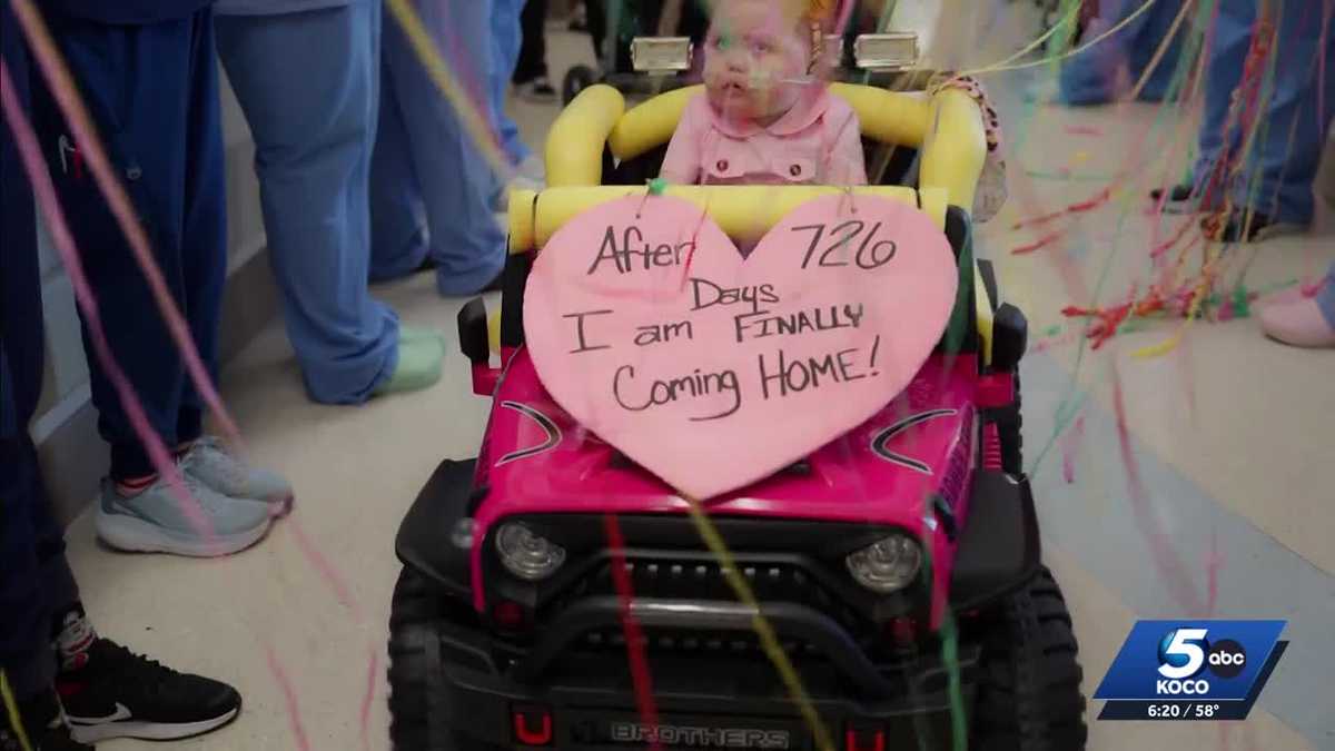 Oklahoma child returns home after heart transplant and 726 days in hospital