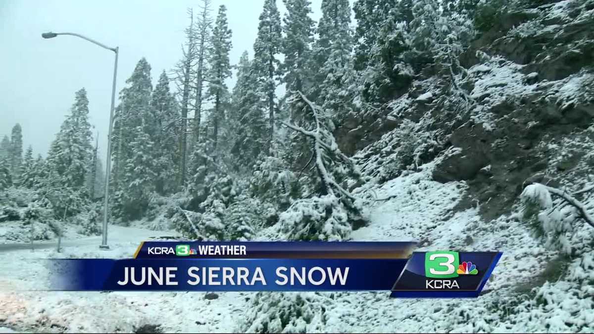 'June-uary' brings winter-like driving conditions to Sierra