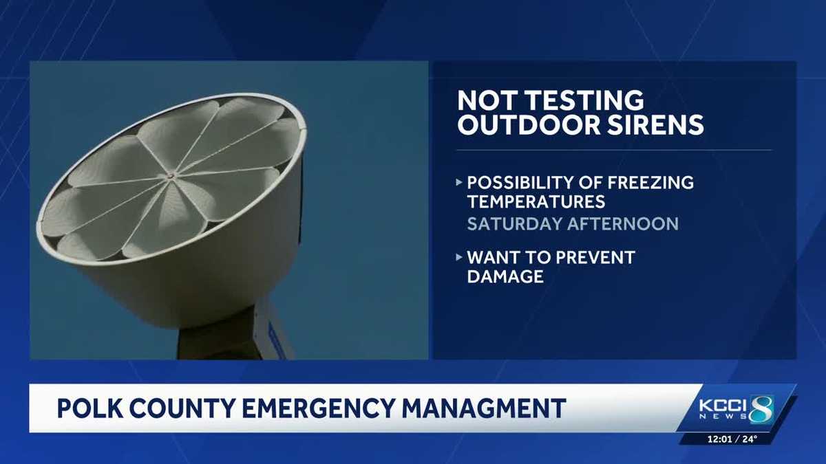 Polk County officials cancel outdoor warning siren test for Saturday ...