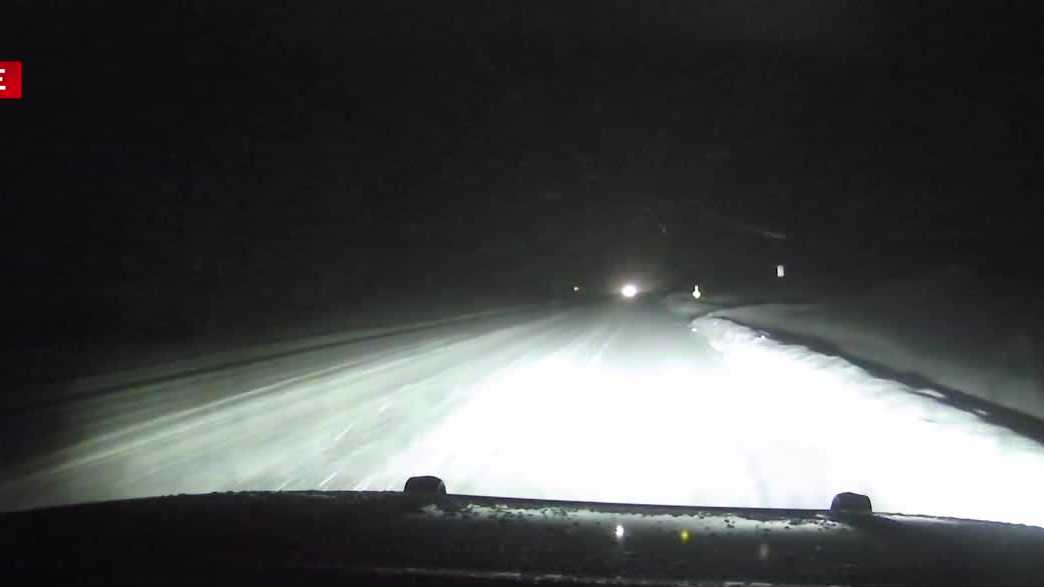 Snow creates slick roads across NH Tuesday evening