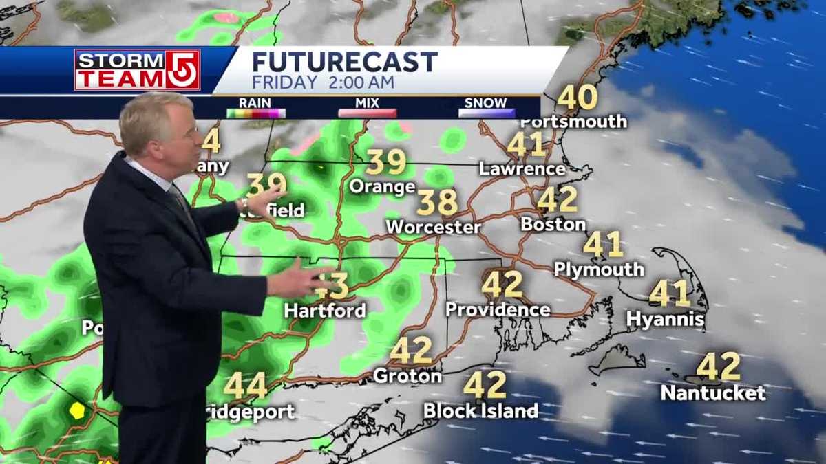 Video: Rain moves in overnight