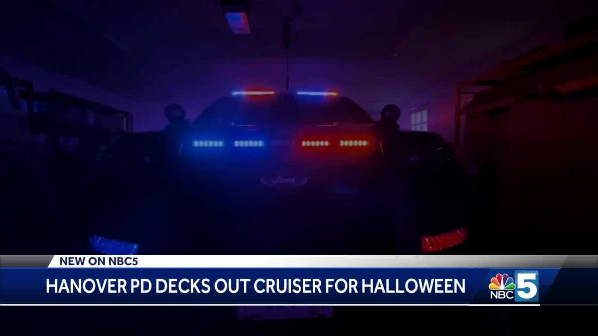 Hanover Police Department uses 'Haunted Cruiser' on Halloween to hand