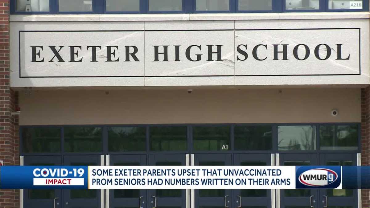 Unvaccinated teens at Exeter High prom marked with numbers