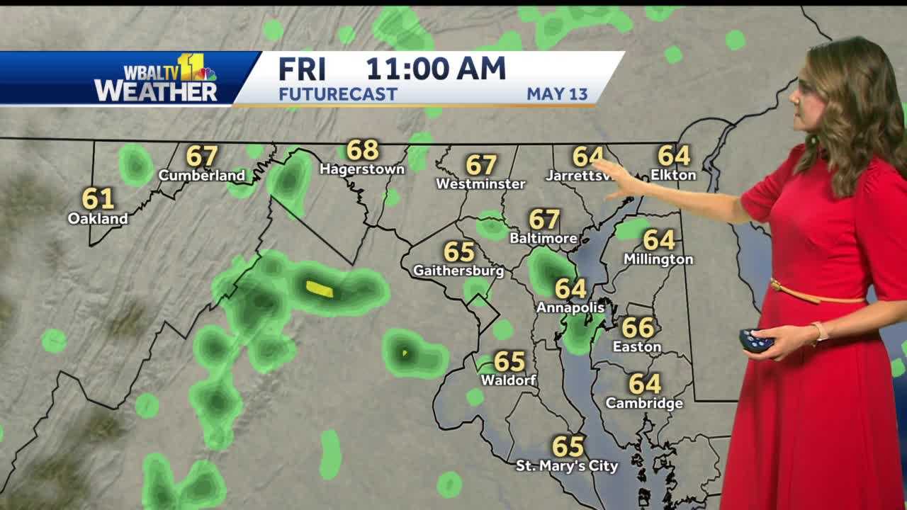 Foggy, rainy Friday morning, possible thunderstorms for the evening