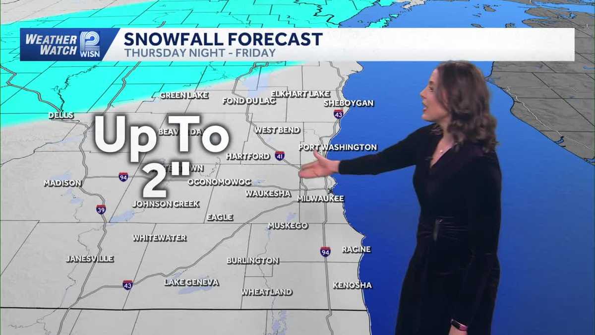 Snow showers to impact Friday morning commute in southeastern Wisconsin