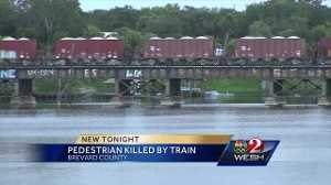 Pedestrian killed by train in Brevard County