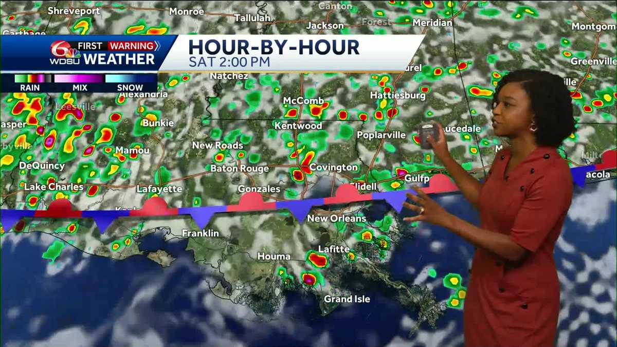 Showers and storms arriving, more heat and storms for the weekend