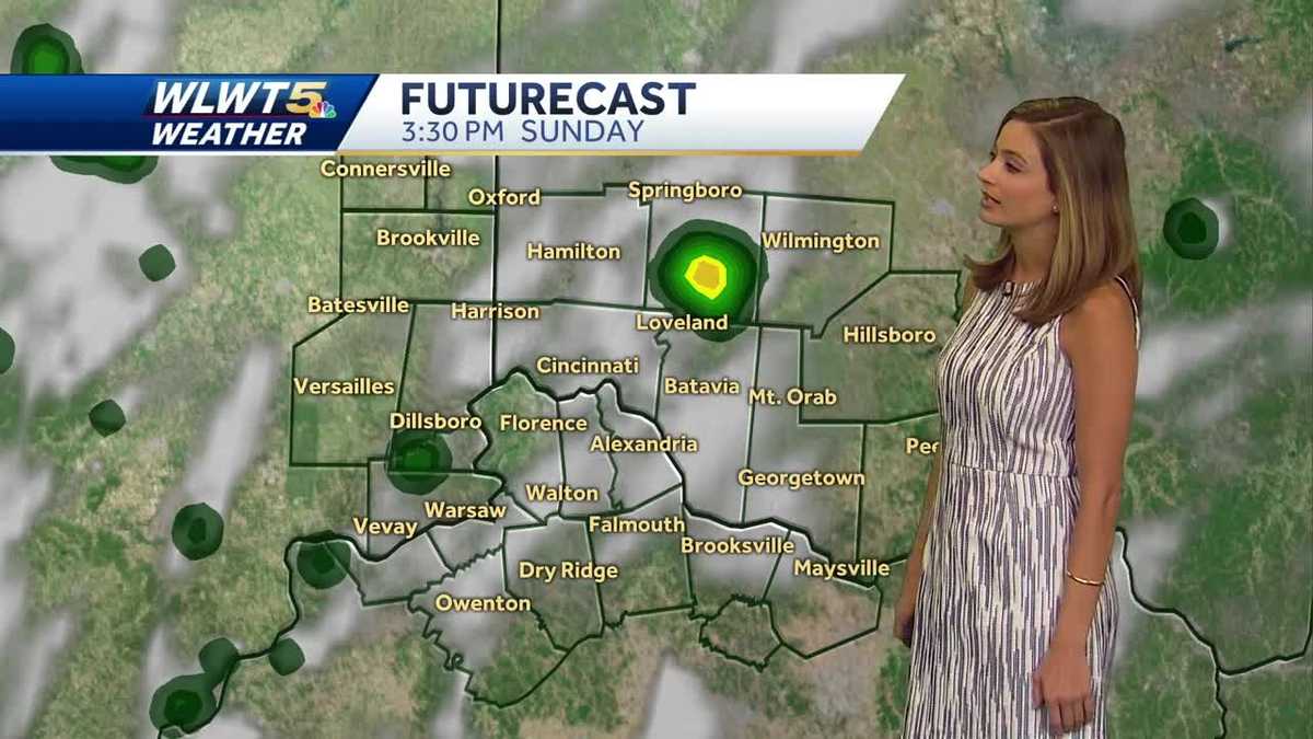 Pop-up downpours possible Sunday