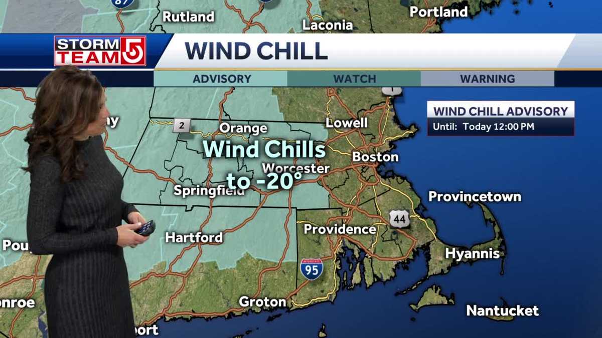 Video: Below zero wind chills as frigid air moves in