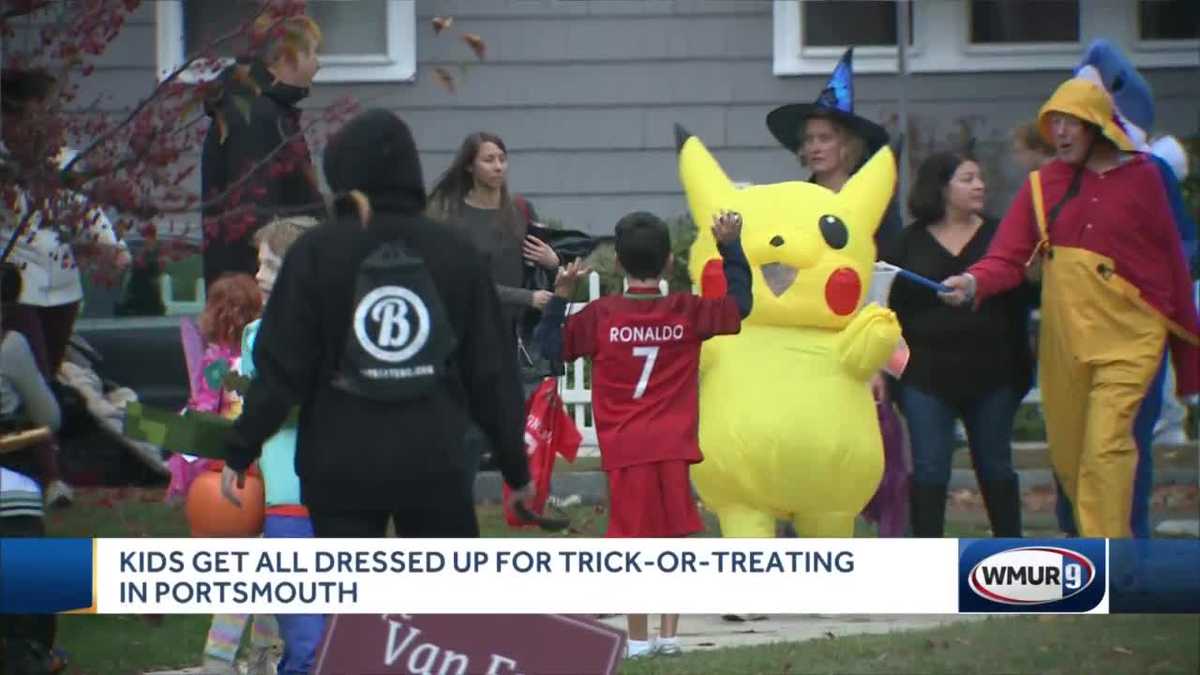 Kids get all dressed up for TrickorTreating in Portsmouth