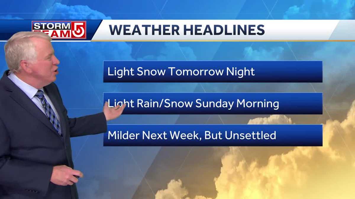 Video: When to expect light snow this weekend