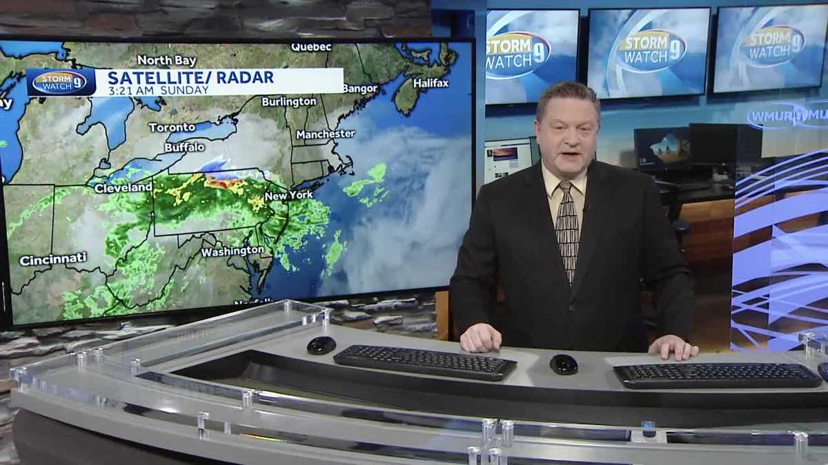 Watch: Rain and snow moving in