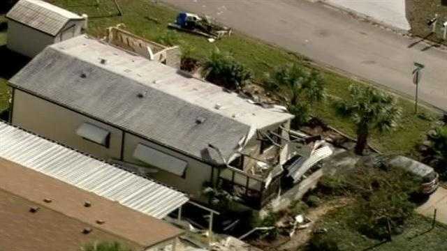 Chopper 2 surveys damage after tornado hits Volusia community