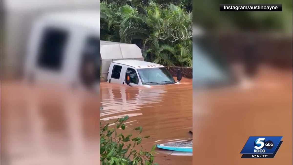 Oklahoman details historic Hawaii flooding that disrupted couple's dream vacation